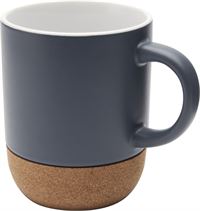 TAZZA IN CERAMICA CON DETTAGLIO IN SUGHERO